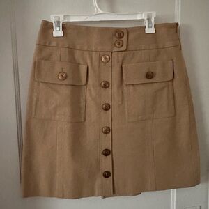 Vintage khaki mini skirt